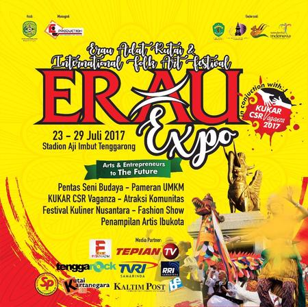 Jadwal Erau Adat Kutai Dan The 5th International Folk Arts Festival (EIFAF), Tenggarong - Kutai Kartanegara, 22 - 30 Juli 2017