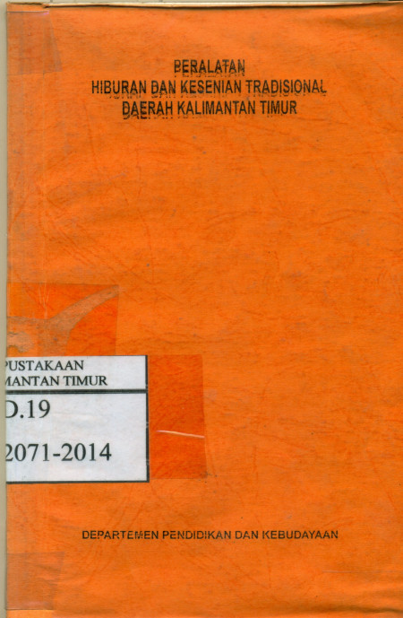 Peralatan Hiburan dan Kesenian Tradisonal Daerah Kalimantan Timur