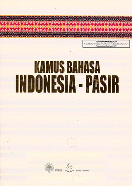KAMUS BAHASA INDONESIA - PASIR